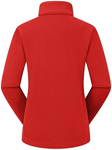 Зимски долги ракави целосни џемпери за теретани жени трендовски теренски удобна јакна цврста целосна патент фланел