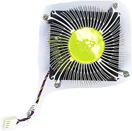 QUETTERLEE Replacement New heatsink and CPU Cooling Fan for DELL VOSTRO 260 V270 V270S 3010 V260 620S V3070 V3470 V3670 V3653 3040 3046 5040 5050 3050 7050 3650 3653 Series 03VRGY 0Y8T2X 65W 4PIN Fan