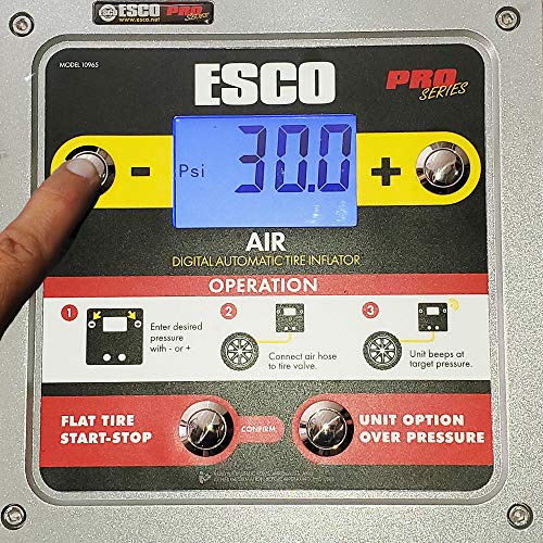 ESCO-10965 PRO Series Digital Wallид монтиран автоматски инфлатор на гуми