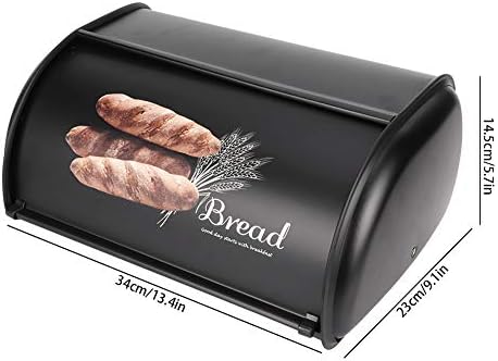 Хаофи Корпа За Леб Од Нерѓосувачки Челик, Кутија За Леб Со Голем Капацитет за Леб Или Леб, Организатор За Складирање Леб За