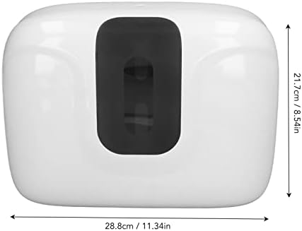 Диспензерот за рачни крпи, издржлив ABS SHELL Wallид монтиран простор за заштеда на хартија за хартија за бања
