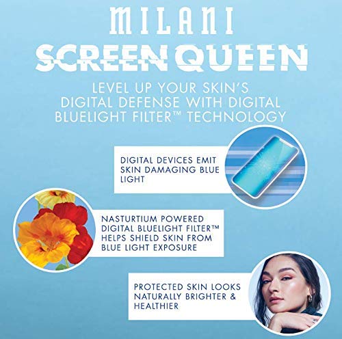Милани Екран Кралицата Течни Фондација Шминка-Суровост Слободен Основа Со Дигитални Сина Филтер Технологија