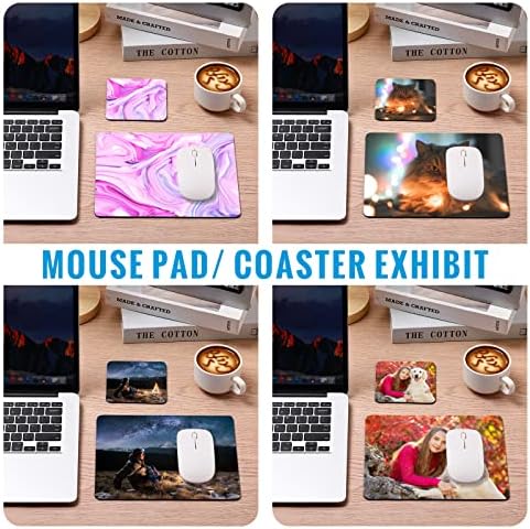 Производи за сублимација на Xuhal 40 компјутери, вклучуваат 20 парчиња сублимација на глувчето PAD Mousepad 20 парчиња сублимација чаша за пренесување