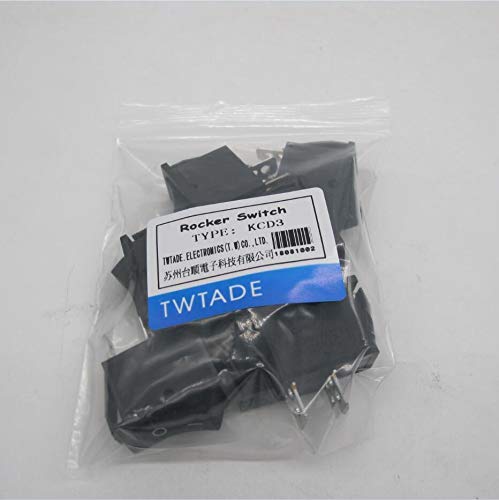 TWTADE/8PCS BOAT ROCKER SWITCHING LATCHING ON/OFF SPST 2 PIN 2 POSTION CAR AUTO BOAT ROCKER TOGGLE SWITCH SNAP AC 250V/16A 125V/20A KCD3-101