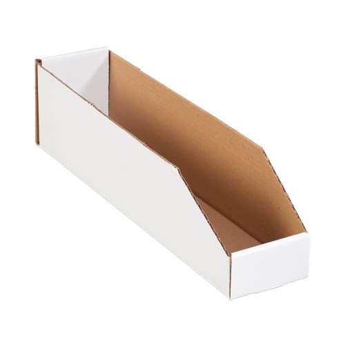 Канти за складирање Aviditi 6 L x 18 W x 4,5 H, 50-Пак | Брановидна картонска кутија за пакување, движење и складирање