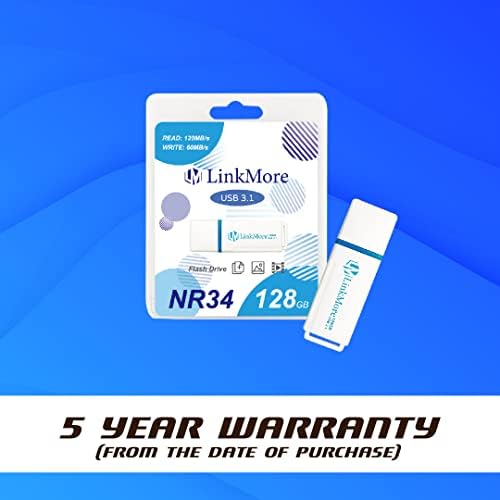 LinkMore NR34 128GB USB 3.1 Флеш-Уред, Брзина На Читање До 120mb/s, Брзина На Пишување ДО 60MB/s, Погон На Палецот