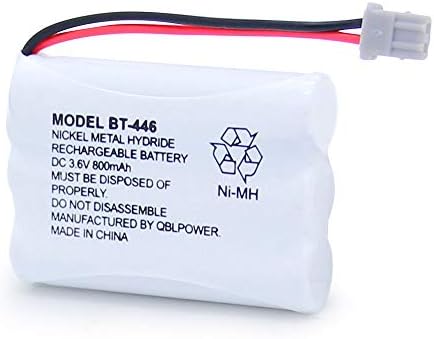 QblPower BT446 BT-446 безжичен телефонски батерија што може да се надополнува со Uniden BBTY0503001 BT-1004 BT-1005 GE-TL26402 BT-504 CPH-488B