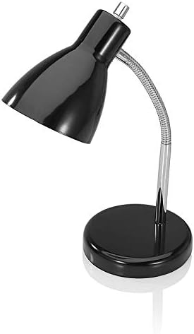 V-светло прилагодлива метална гушачка рака CFL ламба за сијалички, црна