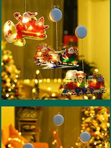 NC Божиќни декоративни светла Декорација за одмор Продавница Прозорец за изедначување на ламби за вшмукување