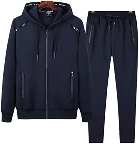 Tracksuit Men 2 Piect Set Sweatshirt Sweatspants Sportsware Zipper ouldies Casual Mens облека