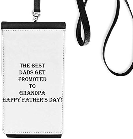 Тато промовиран на фестивалскиот телефон на фестивалот на фестивалот на дедо, кој виси мобилна торбичка со црн џеб