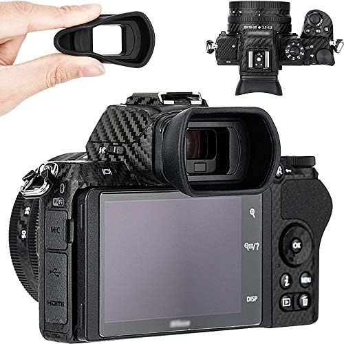 Мека силиконска камера Viewfinder Eyecup Eyepiece Eyeshade за Nikon Z 50 Z50 Ormirorless Camera, го заменува Nikon DK-30 Cup