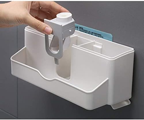 Автоматски диспендер за паста за заби во lixfdj, држач за електрична четка за заби, монтиран со wallид, со прицврстувач за складирање и паста