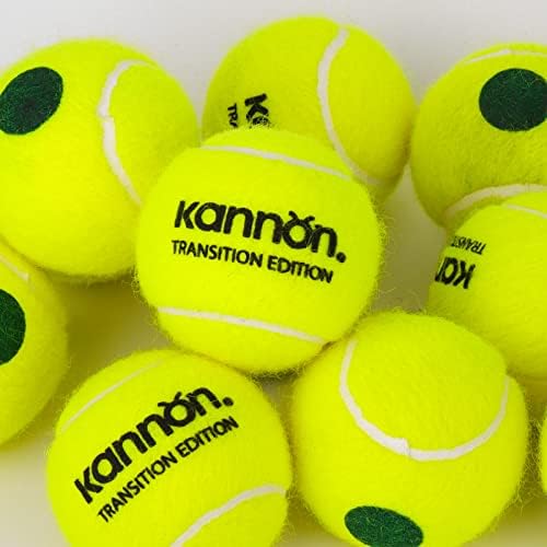 Тениски топки зелени точки тениски топки -25% ниска фаза на компресија Тениска топка за почетници за деца кои тренираат вежбање топки со 12 пакувања со торба за носењ?
