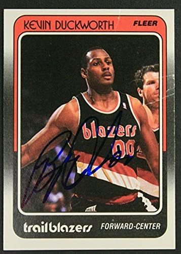 Кевин Дакворт потпиша 1988 година Флеер 93 автограмирана кошаркарска картичка