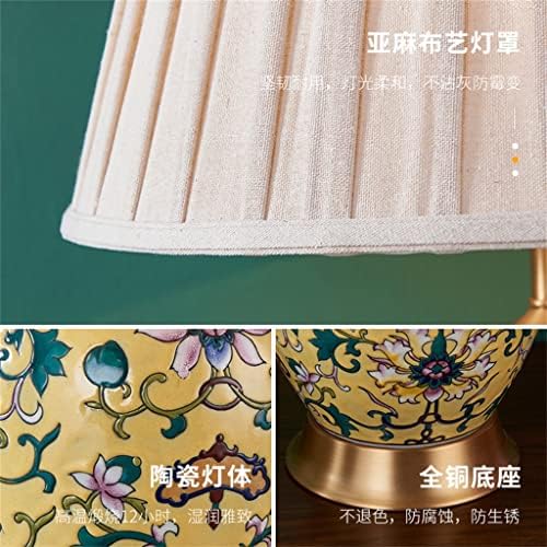 Zjhyxyh керамичка маса за ламба за креветчиња за дневна соба голема големина троседот и чајната маса аголна маса топла ретро