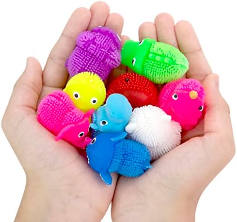 Puffer играчки за деца - асортиман на сензорни топки 1,5 инчи - Велигденски полнила за јајца - топки за пуфери за деца 20 парчиња - А разновидни