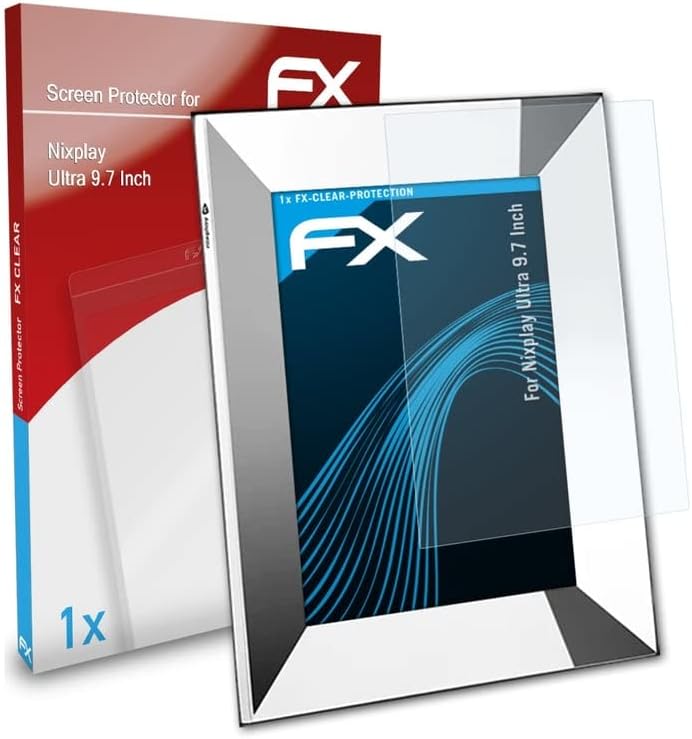 Филм за заштита на екранот Atfolix компатибилен со Nixplay Ultra 9,7 инчен заштитник на екранот, ултра-чист FX заштитен филм