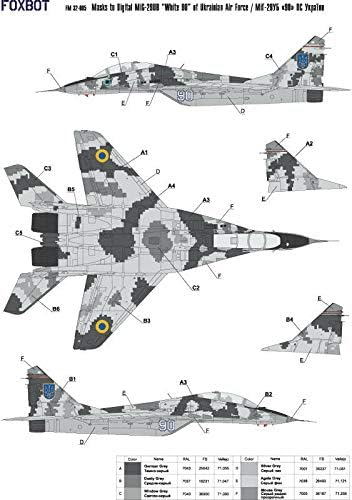 Микојан МИГ-29УБ, Украски воздушни сили, дигитална маскирна 1/32 Foxbot FM 32-005