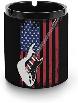 Електрична гитара во САД знаме смешно пува од кожа од пепел цигари цигара држач за таблички за украси за домашни канцеларии