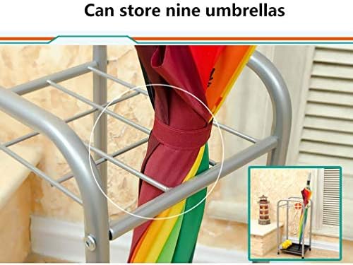 ФИЗДИ Подвижна железна уметност чадор стојат европски чадор корпа за домаќинство хотел хотел лоби чадор полица креативно држач за складирање/сребро