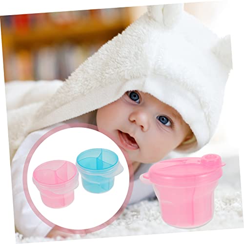 Исцелени 4 парчиња Снек Складирање Млеко Диспензерот Храна Закуски Млеко Контејнер За Прав Диспензерот За Хранење Бебиња Сад За Складирање