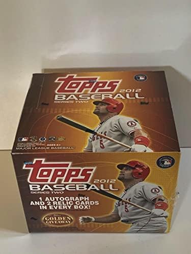 2012 Топс Серија 2 МЛБ Бејзбол хоби umамбо кутија фабрика запечатени 10 пакувања - восочни пакувања во водство на бејзбол