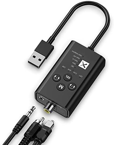 5.2 Bluetooth Transmiter за ТВ PS5 PC PS4, USB Bluetooth аудио предавател за звучници со двојни слушалки, APTX ниска латентност, Qualcomm
