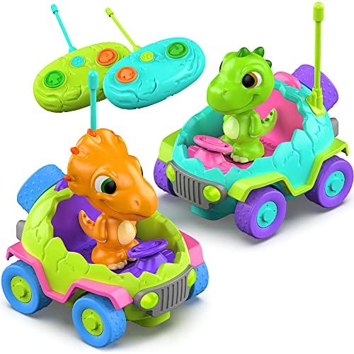 MindSprout Dino Chasers | Автомобил Со Далечински Управувач За Деца На Возраст Од 2 3 4 5 Години, Играчки За Мали Деца На Возраст