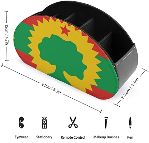 Знаме на Организатор за складирање на држачи за далечински управувач Оромо ТВ со 5 оддели за десктоп за домашна канцеларија