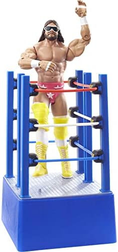 WWE Brestlemania Моменти Мачо Човек Ренди Savage 6 инчен Акција Слика Прстен Количка Со Тркалање Тркалаколекционерски Подарок