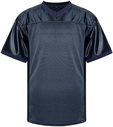 Мезосперо празно фудбалски дресови за мажи, мрежна полиестерска обична фудбалска кошула пулвер спортска облека S-3xl црно бело сиво