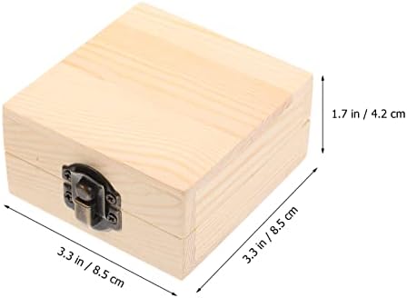 Исцелена Дрвена Кутија За Складирање Кутија За Складирање Есенцијално Масло: Дрвен Организатор Држи 2 Шишиња Држач За Дрво Безбедна