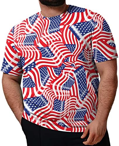 Машка кошула мажи мода пролетна летна летна летна голема големина кратка ракав О вратот печатени маици врвни блузи памук