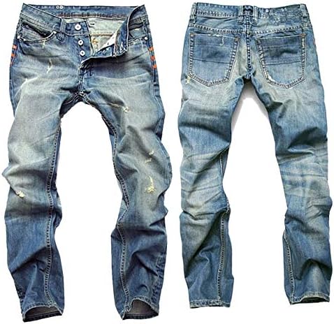 Мажите на Андонџивел искинаа слаби потресени исправени патенти фармерки уништени панталони со тексас со копче за поштенски патенти