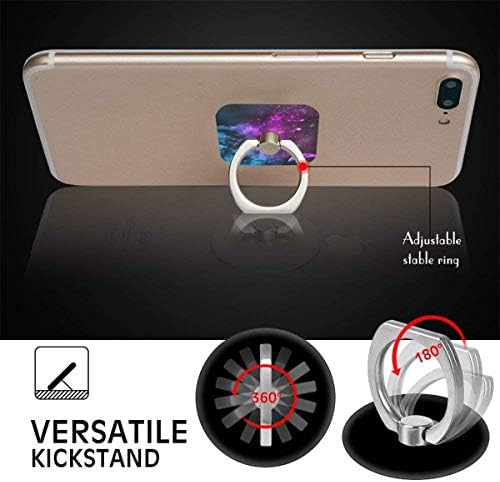 Држач за прстен шарен коњски бои прстен мобилен телефон Стенд прилагодлив 360 ° ротација прстен за прсти за iPad, поттикне,