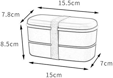 Контејнери за ручек во јапонска кутија Бенто кутија со подвижни прегради и кутија за прибор за запечатување на ленти за запечатување