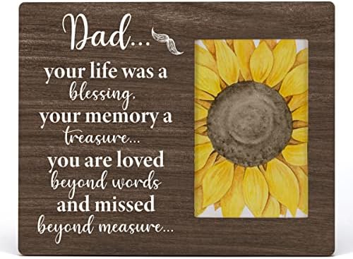 Меморијал Хоијамаи, Татко, Татко, Вуд, слика, рамка за слика, рустикална симпатија тато дрвена фото рамка за сеќавање подарок за очув,