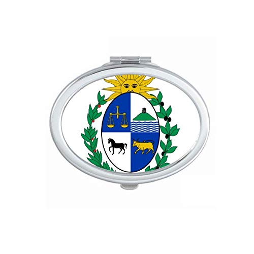 Уругвај Јужна Америка Национален амблем огледало Преносен преклопен шминка со двојни странични очила
