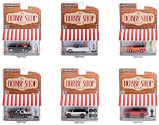 Гринлајт, хоби продавница серија 14 диекаст автомобил сет - кутија од 6 избрани 1/64 скала диекаст модел автомобили