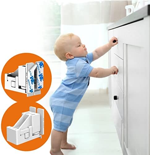 Скриен безбедносен заклучување на бебето лесно инсталирање на паметен систем за 8 фиоки или врати од кабинетите и јахти RVS каравани