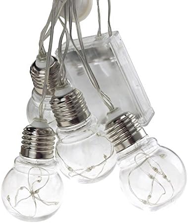 Homeford Christmas Bulbs Blaigs Fairy String Lights, мулти-боја, 48-инчи