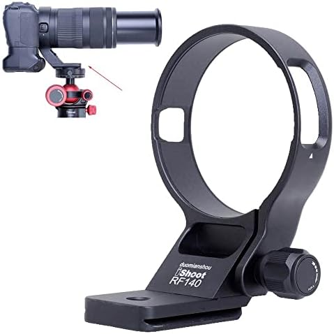 Ishoot Tripod Mount Ring Lens Lens Компатибилен со Canon RF 100-400mm f/5.6-8 е USM, држачот за држачи за поддршка на леќи, дното