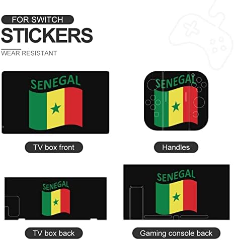 Знаме на налепници со целосен прекинувач на Сенегал, прилагодени на прилично шема за заштита на кожата против шема за борба против шема за