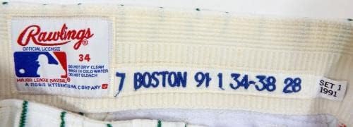 1991 година во Newујорк Метс Дали Бостон 7 Игра користеше бели панталони Сент Патрик Ден 34 6 - Игра користени панталони MLB