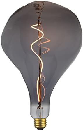 Lxcom Осветлување Голема Декоративна Сијалица Едисон 4w Затемнета Вонземска Форма ПРЕДВОДЕНА ОД ГРОЗДОБЕР Сијалица Преголема Топла