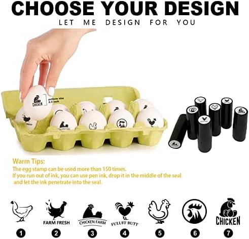 Марки со јајца за свежи јајца, прилагодено печат на јајца, марки за јајца за свежи јајца персонализирани, печат на свежо јајце, стампер