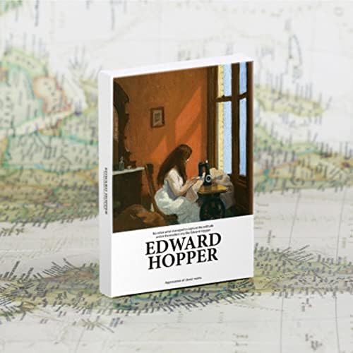 HosteessChoice Прекрасна уметничка разгледница сет од 30 американски уметник Едвард Хопер со разновидност на картички Познати