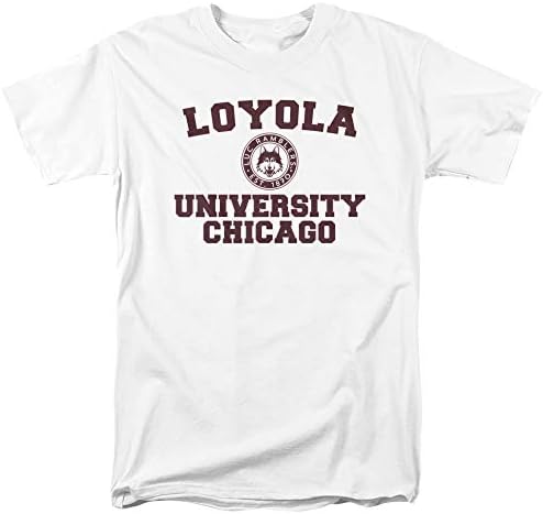 Универзитет Лојола во Чикаго Официјален круг лого унисекс маица за возрасни