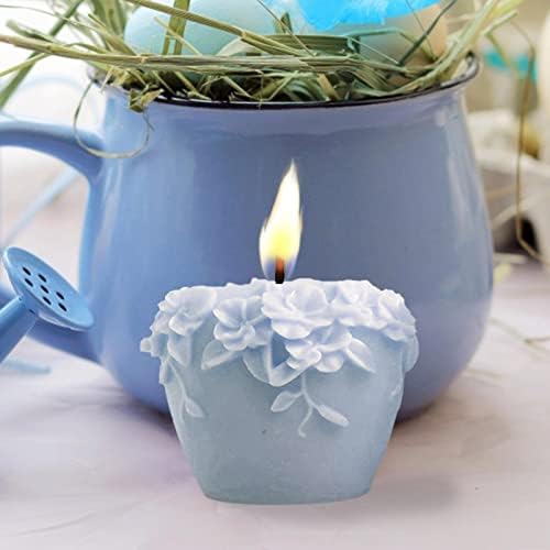 Силиконски калап на Naixue за свеќи - Цилиндер во форма на смола од ратан цветна коса, калапи за сапуни за торта украсување свеќа